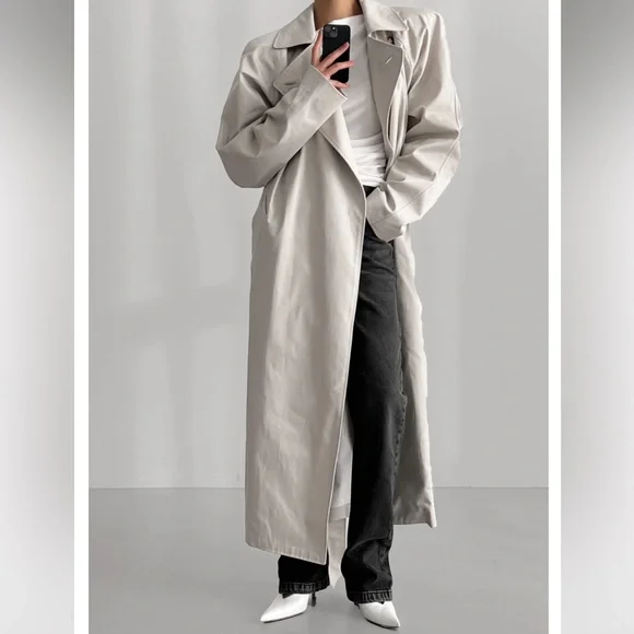 The Frankie Shop Marisol Box Shoulder Trench - Brand New With Tags (NWT) - Picture 9 of 9